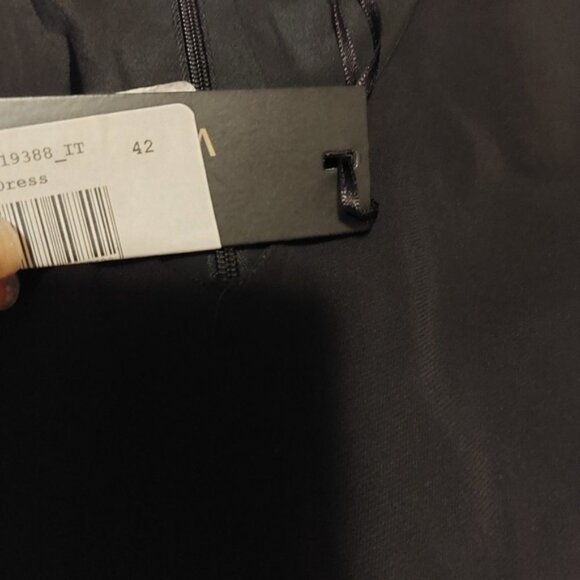 Versace Black Midi Sheath Dress with Crew Neck - Picture 4 of 4